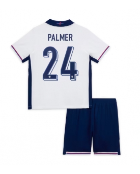 Inghilterra Cole Palmer #24 Maglia Gara Casa Repliche Europei 2024 Bambino